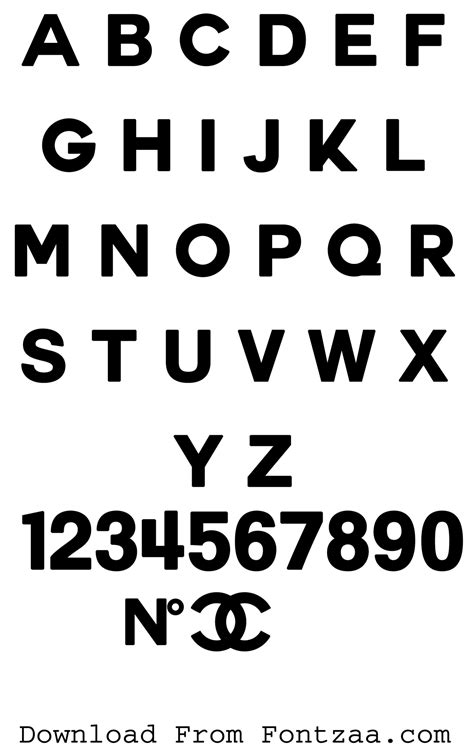 chanel fonts